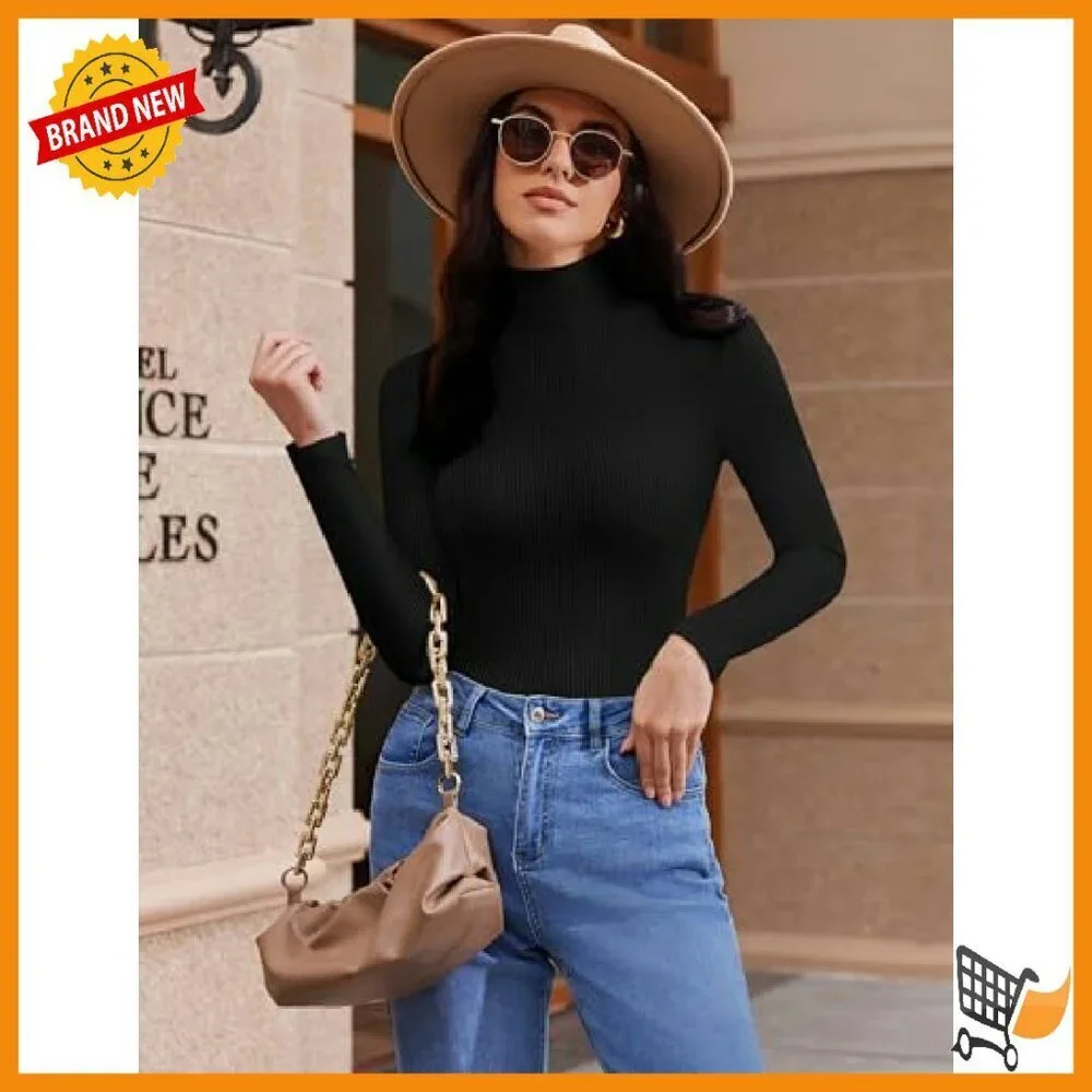 3 Pack Ribbed Turtleneck Thermal Tops Long Sleeve Layer Tees Basic Pullover